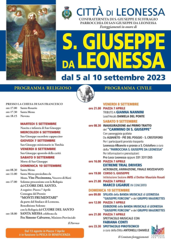 Festeggiamenti in onore di San Giuseppe da Leonessa
